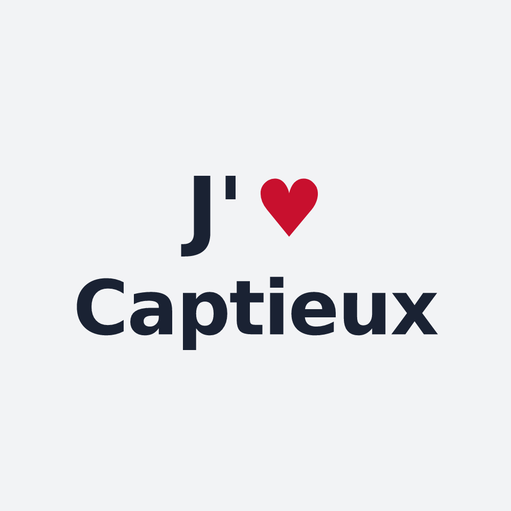 Poster personnalisé Captieux — design J'aime Captieux