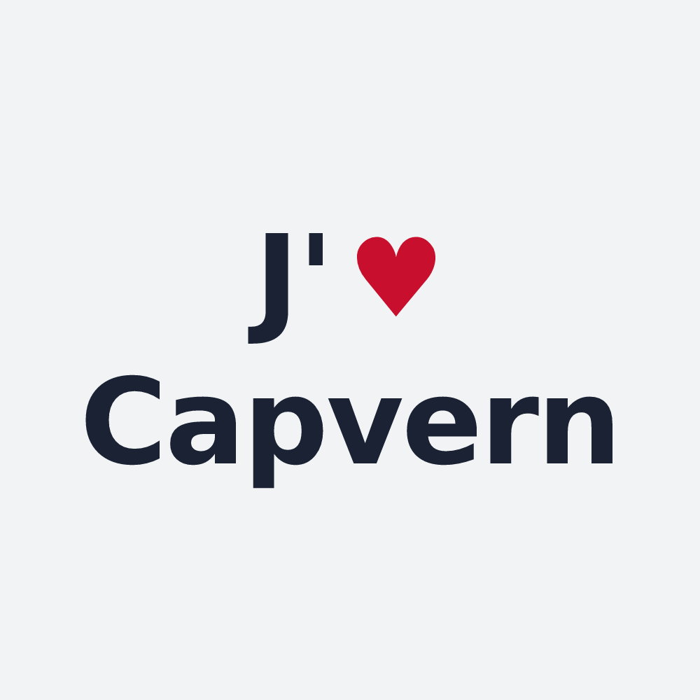 Poster personnalisé Capvern — design J'aime Capvern