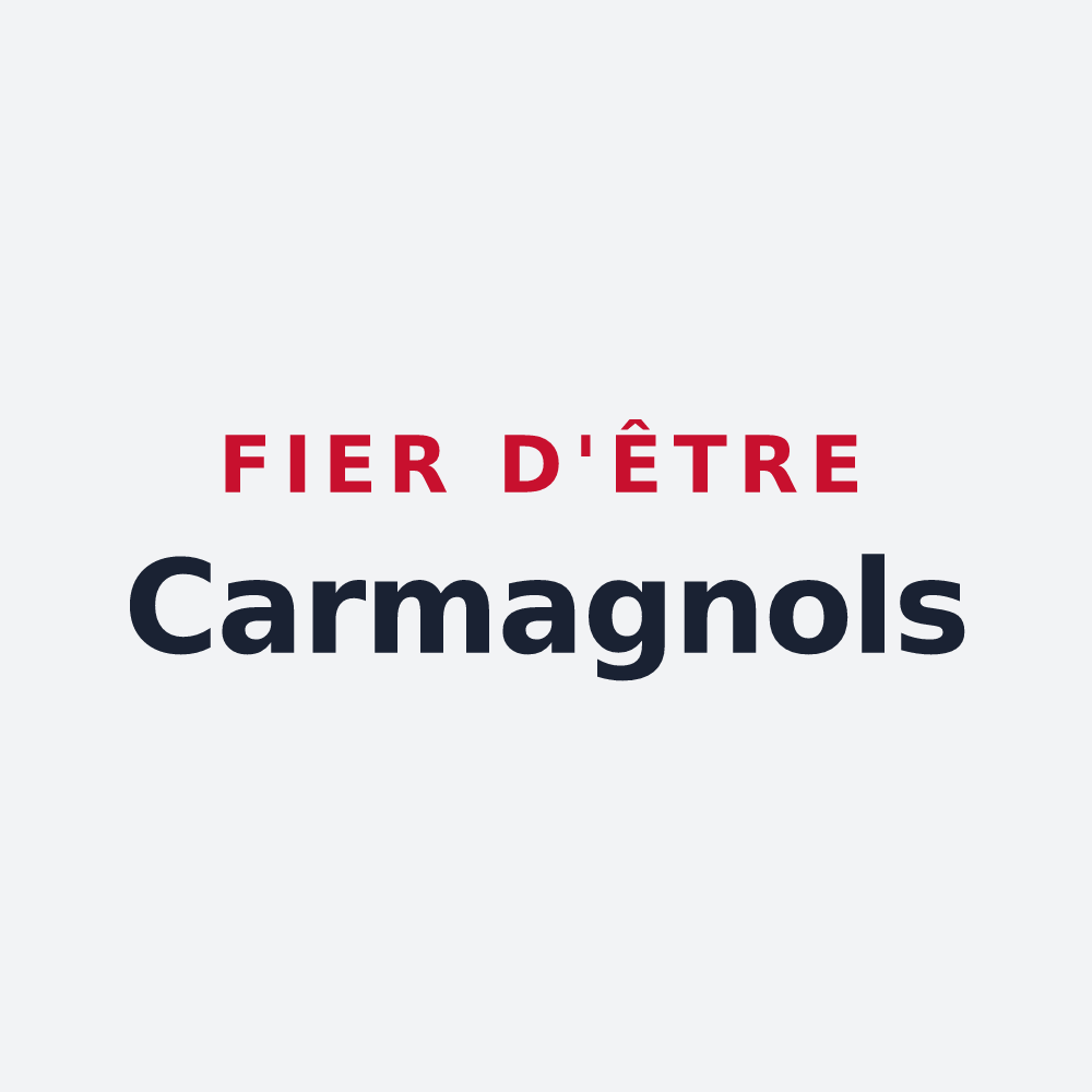 Poster « Fier d'être Carmagnols » — design pour Caramany