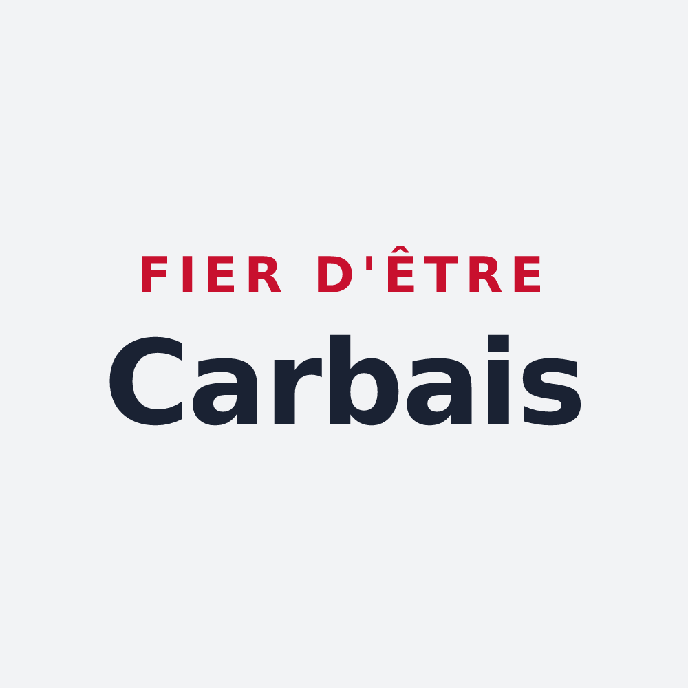 Poster « Fier d'être Carbais » — design pour Carbes