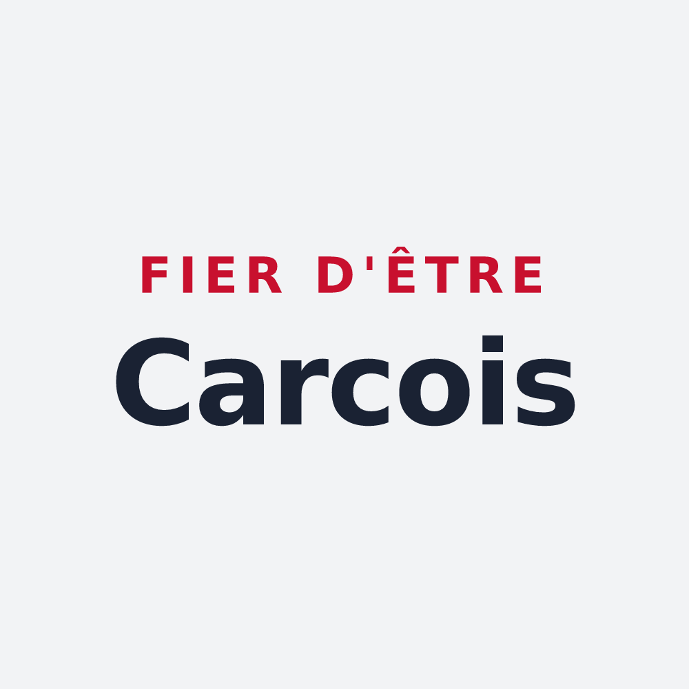 Poster « Fier d'être Carcois » — design pour Carcagny