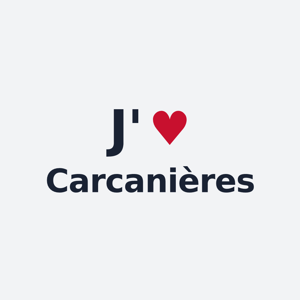 Poster personnalisé Carcanières — design J'aime Carcanières