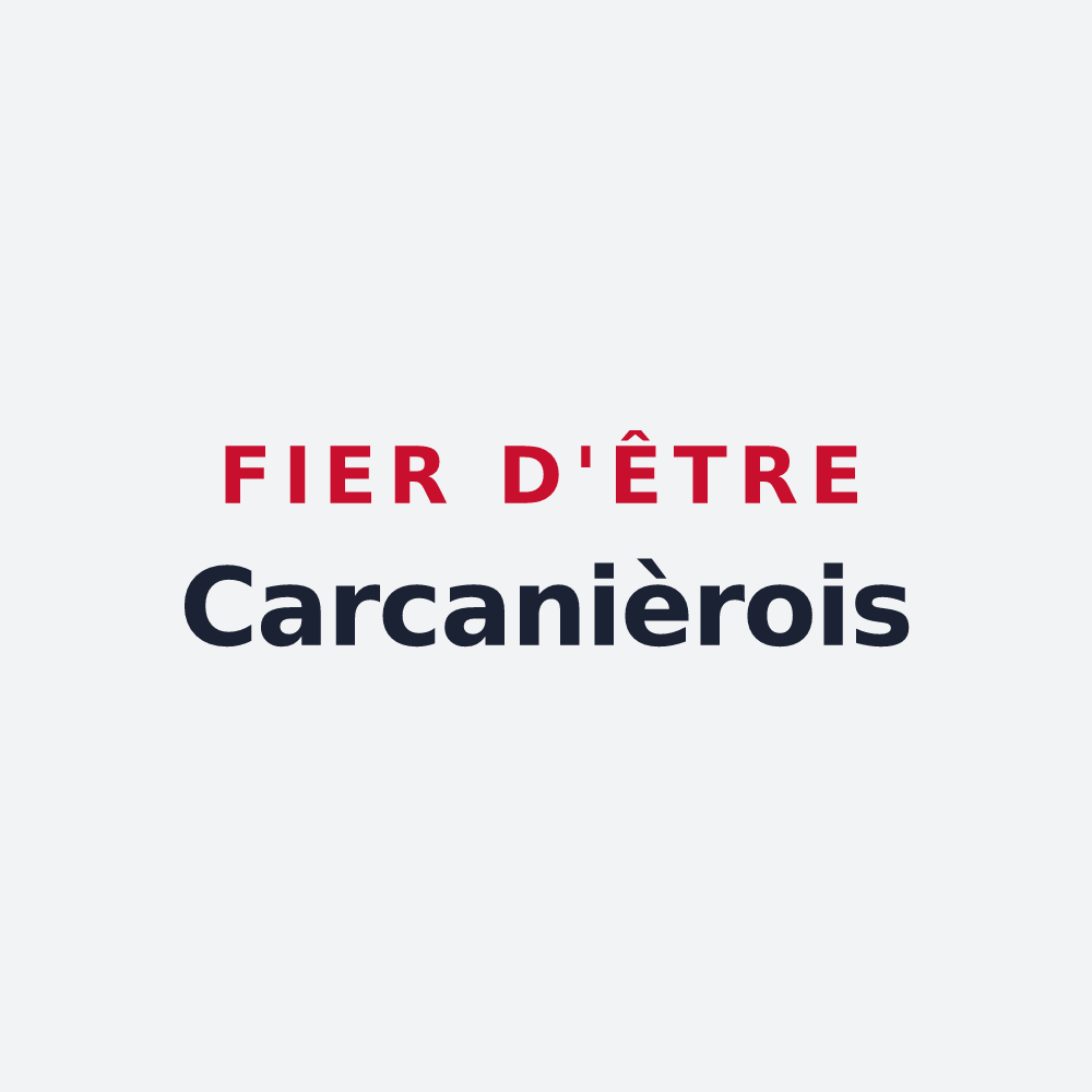 Poster « Fier d'être Carcanièrois » — design pour Carcanières