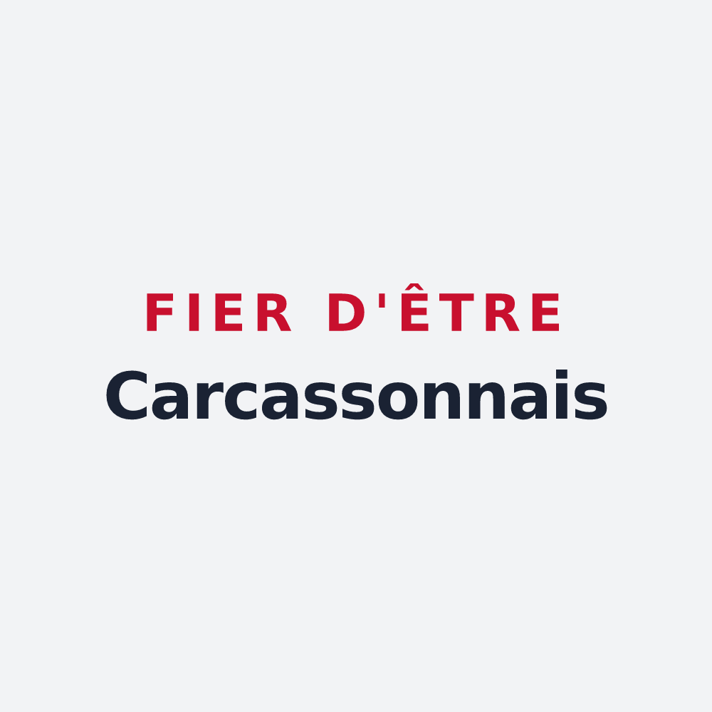 Poster « Fier d'être Carcassonnais » — design pour Carcassonne