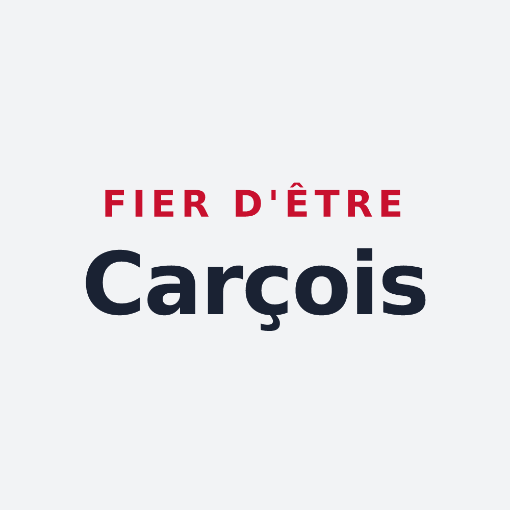 Poster « Fier d'être Carçois » — design pour Carcès