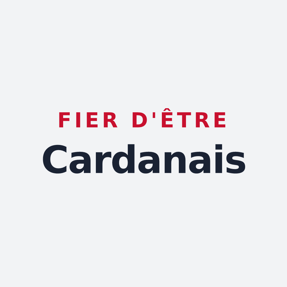 Poster « Fier d'être Cardanais » — design pour Cardan