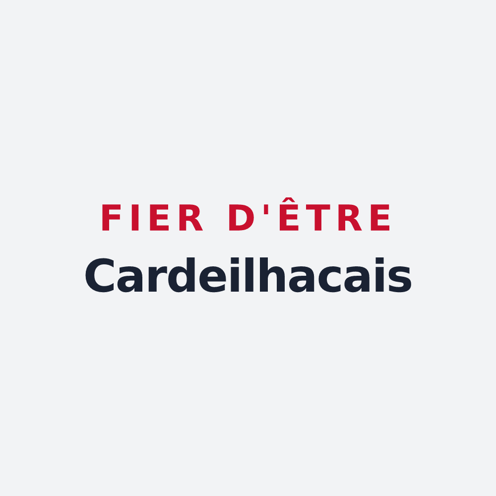 Poster « Fier d'être Cardeilhacais » — design pour Cardeilhac