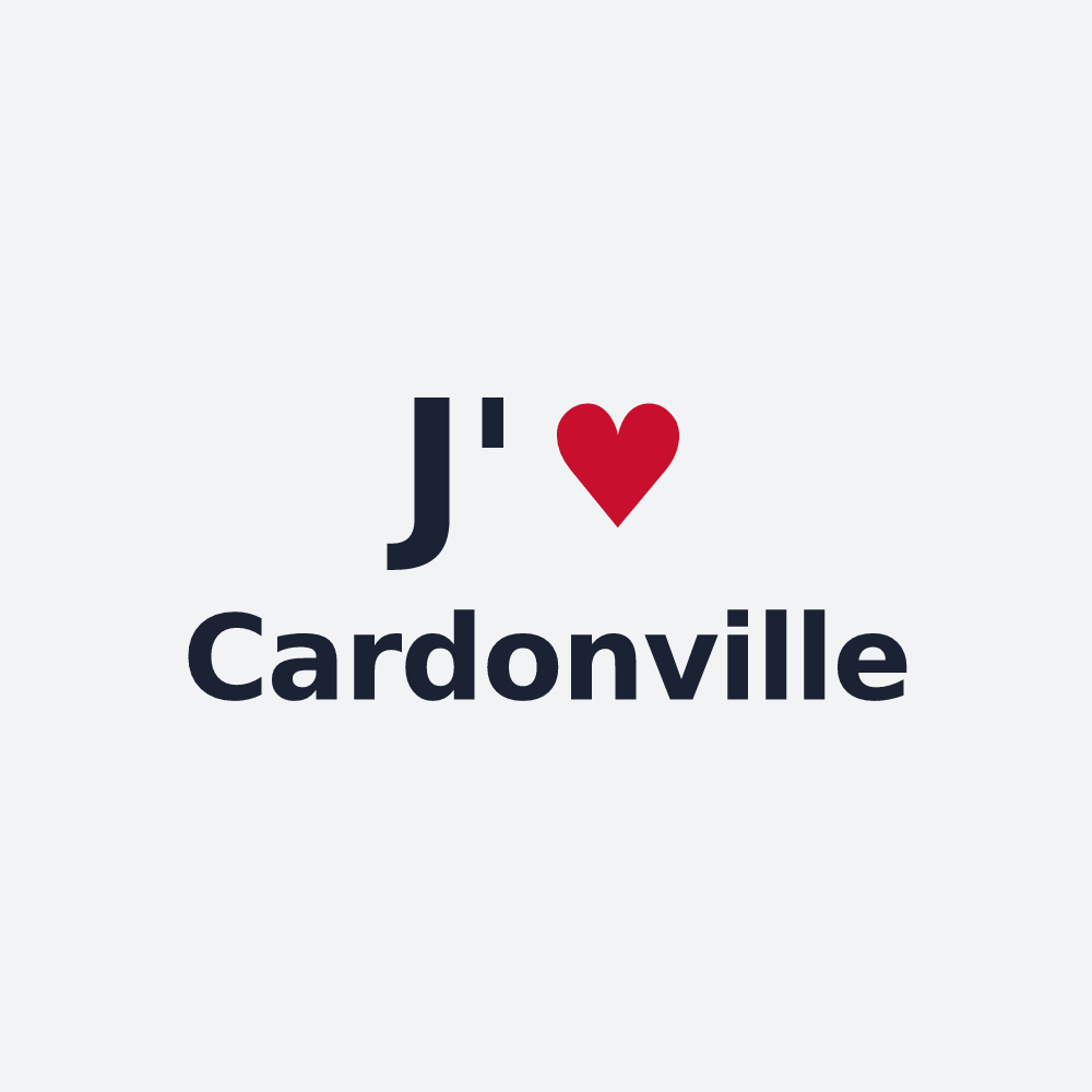 Poster personnalisé Cardonville — design J'aime Cardonville