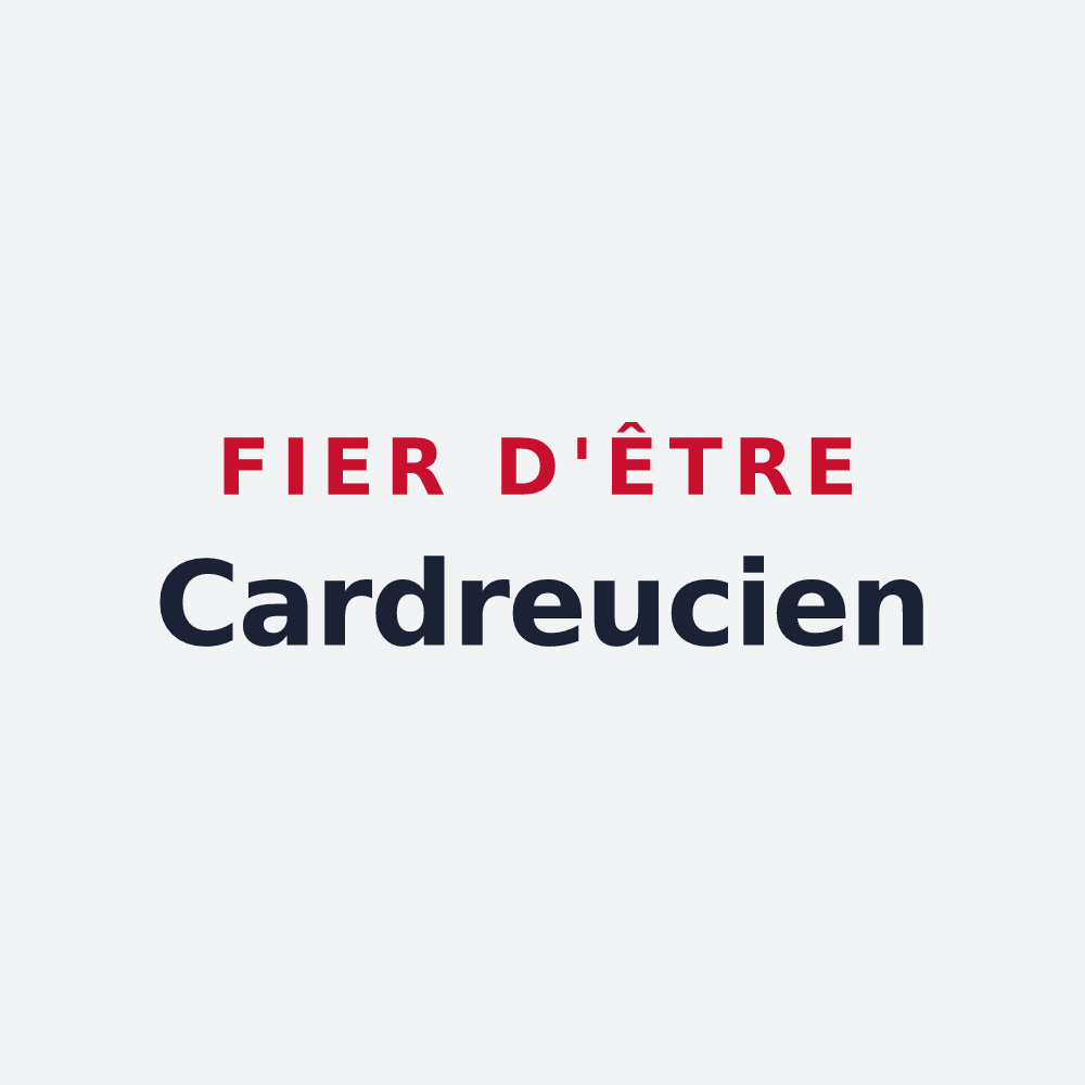 Poster « Fier d'être Cardreucien » — design pour Cardroc