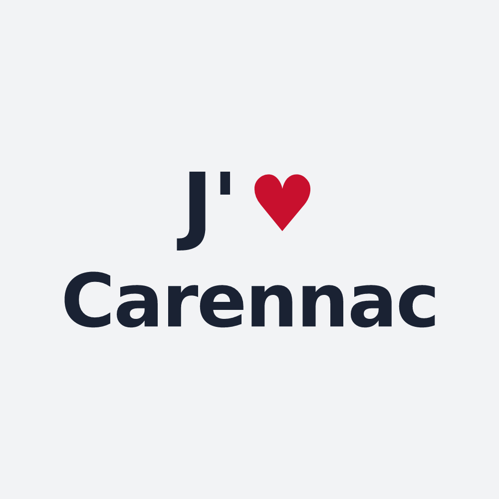 Poster personnalisé Carennac — design J'aime Carennac