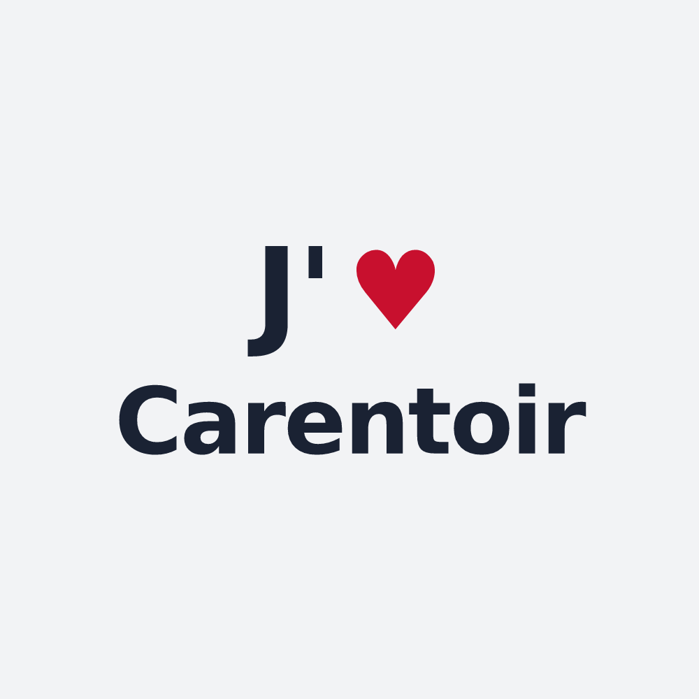Poster personnalisé Carentoir — design J'aime Carentoir