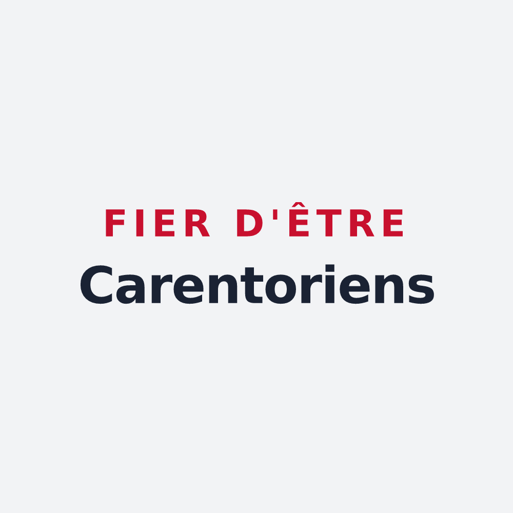Poster « Fier d'être Carentoriens » — design pour Carentoir