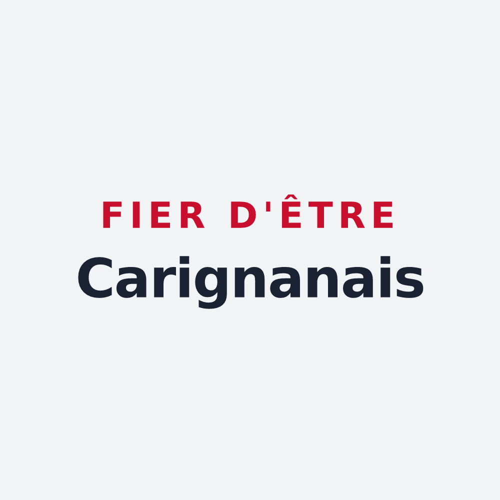 Poster « Fier d'être Carignanais » — design pour Carignan-de-Bordeaux