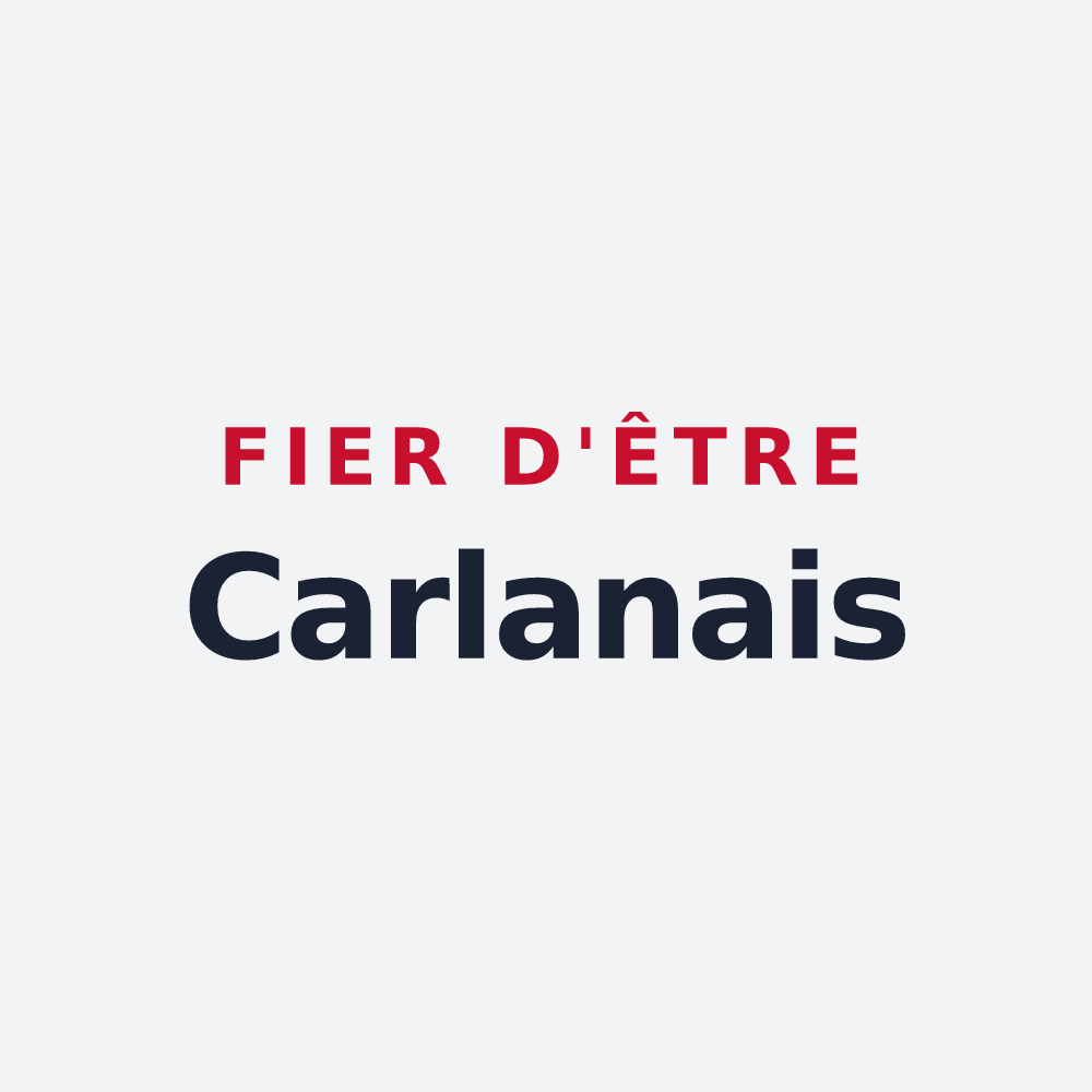 Poster « Fier d'être Carlanais » — design pour Carla-Bayle