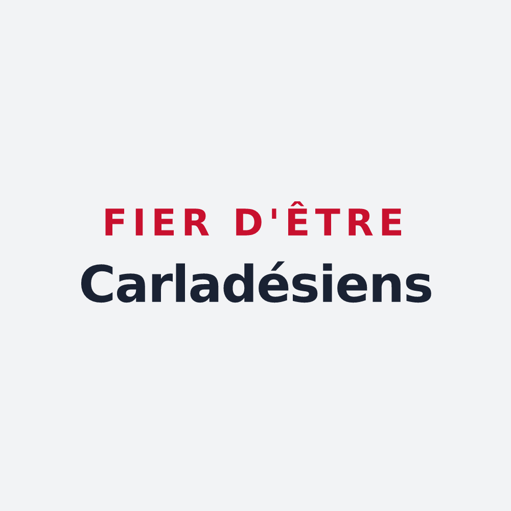 Poster « Fier d'être Carladésiens » — design pour Carlat