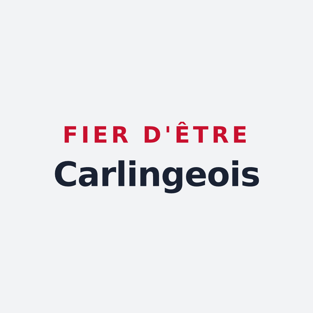 Poster « Fier d'être Carlingeois » — design pour Carling