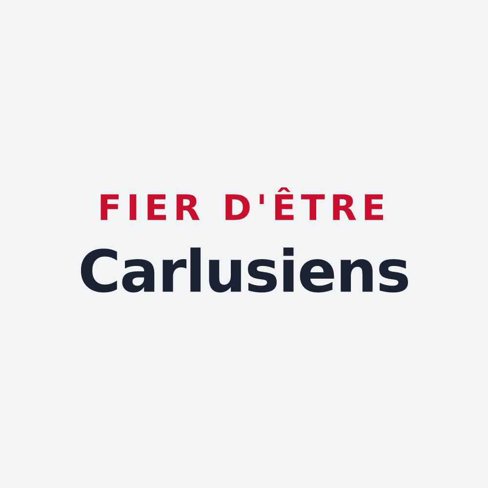 Poster « Fier d'être Carlusiens » — design pour Carlus