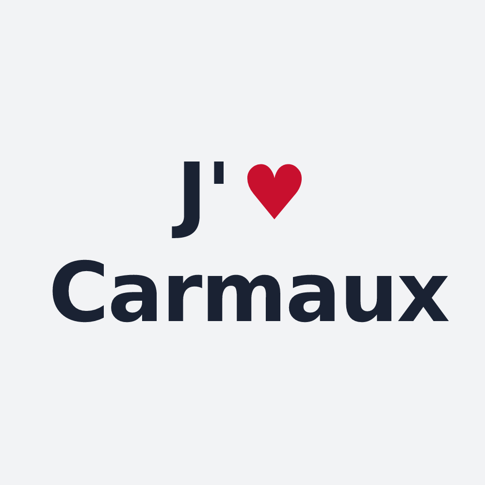 Poster personnalisé Carmaux — design J'aime Carmaux