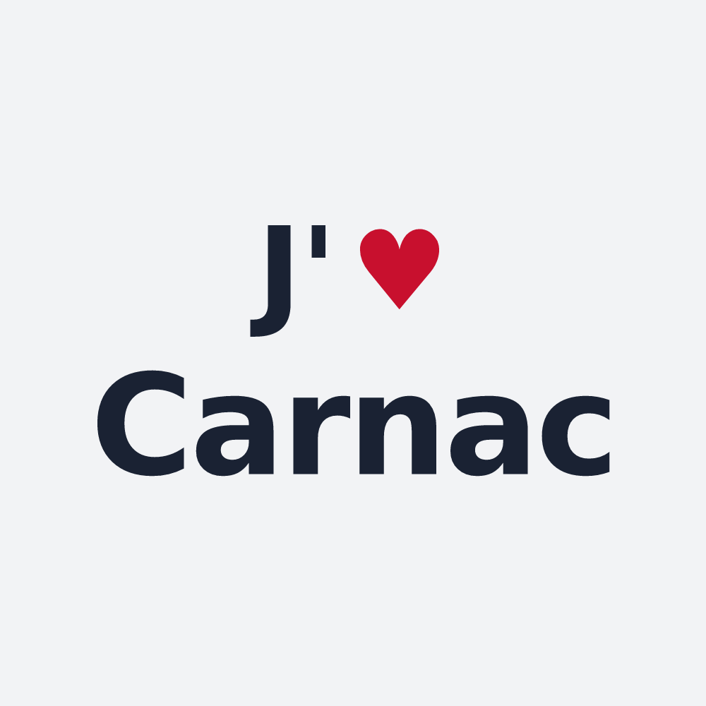 Poster personnalisé Carnac — design J'aime Carnac