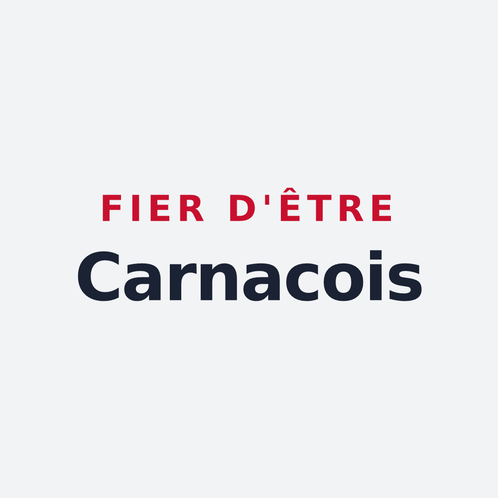 Poster « Fier d'être Carnacois » — design pour Carnac