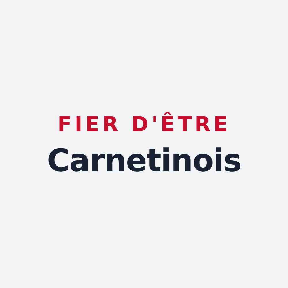 Poster « Fier d'être Carnetinois » — design pour Carnetin
