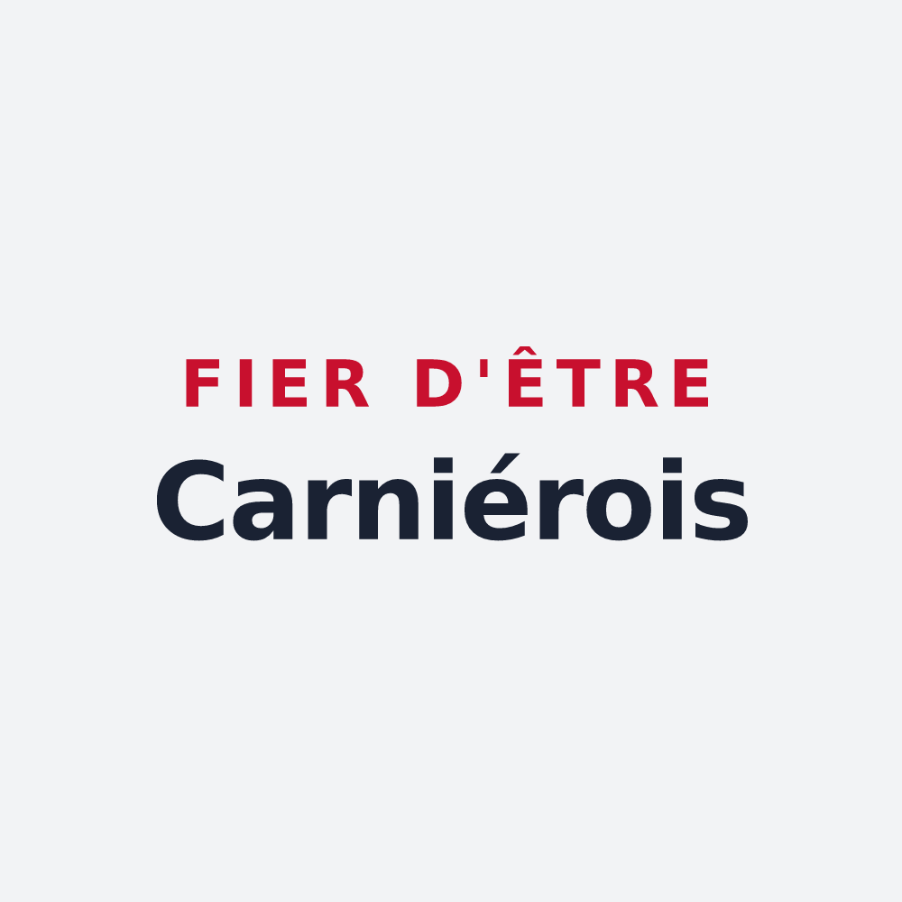 Poster « Fier d'être Carniérois » — design pour Carnières