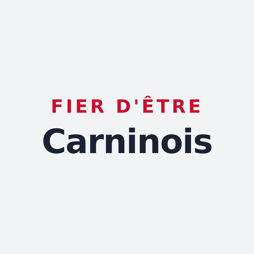 Poster « Fier d'être Carninois » — design pour Carnin