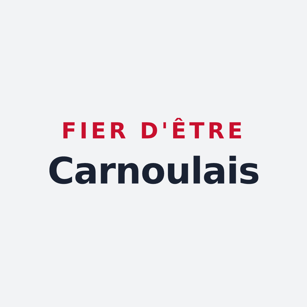 Poster « Fier d'être Carnoulais » — design pour Carnoules