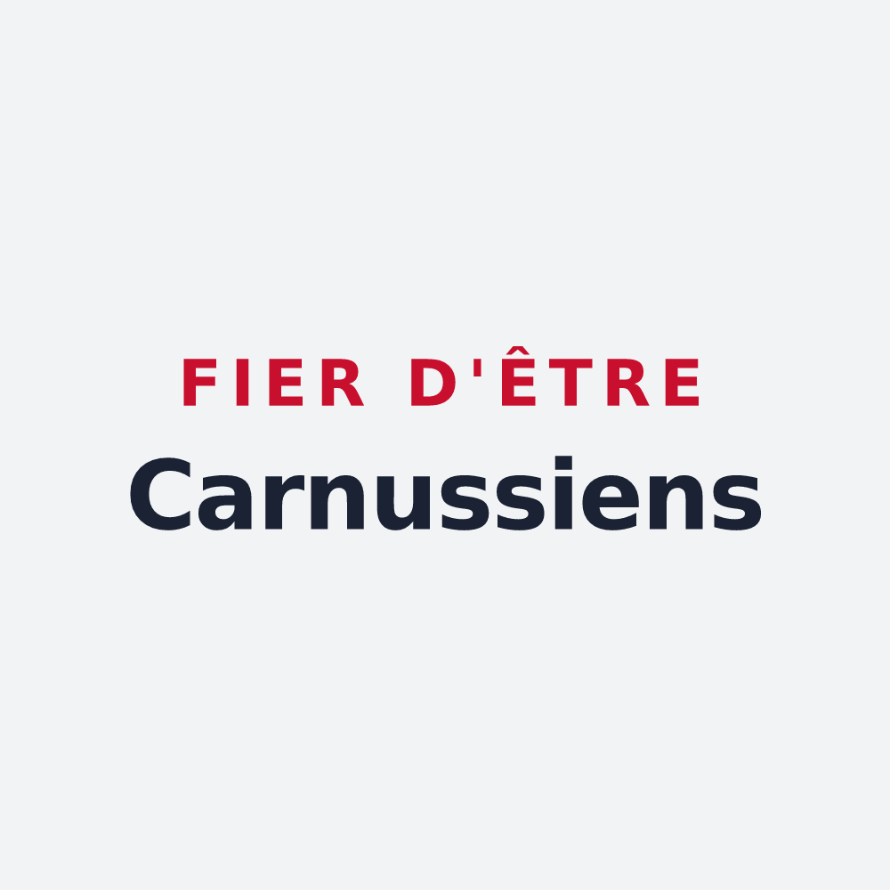 Poster « Fier d'être Carnussiens » — design pour Carnoux-en-Provence