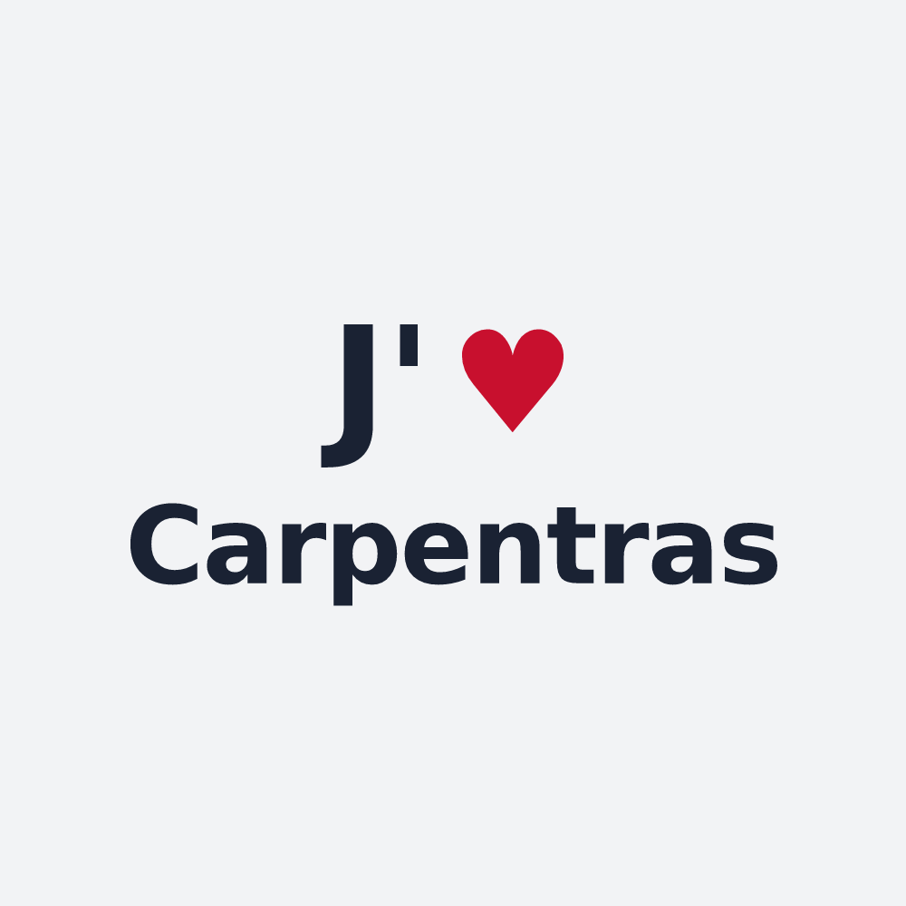 Poster personnalisé Carpentras — design J'aime Carpentras