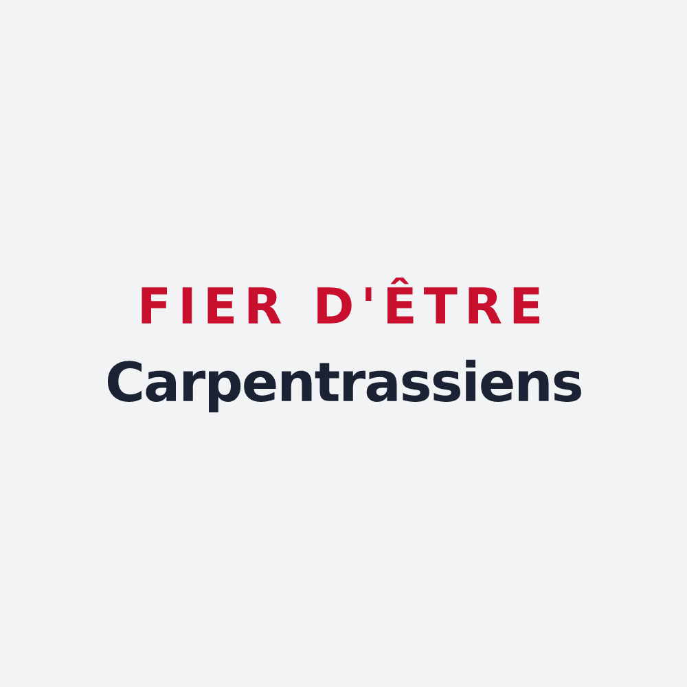 Poster « Fier d'être Carpentrassiens » — design pour Carpentras