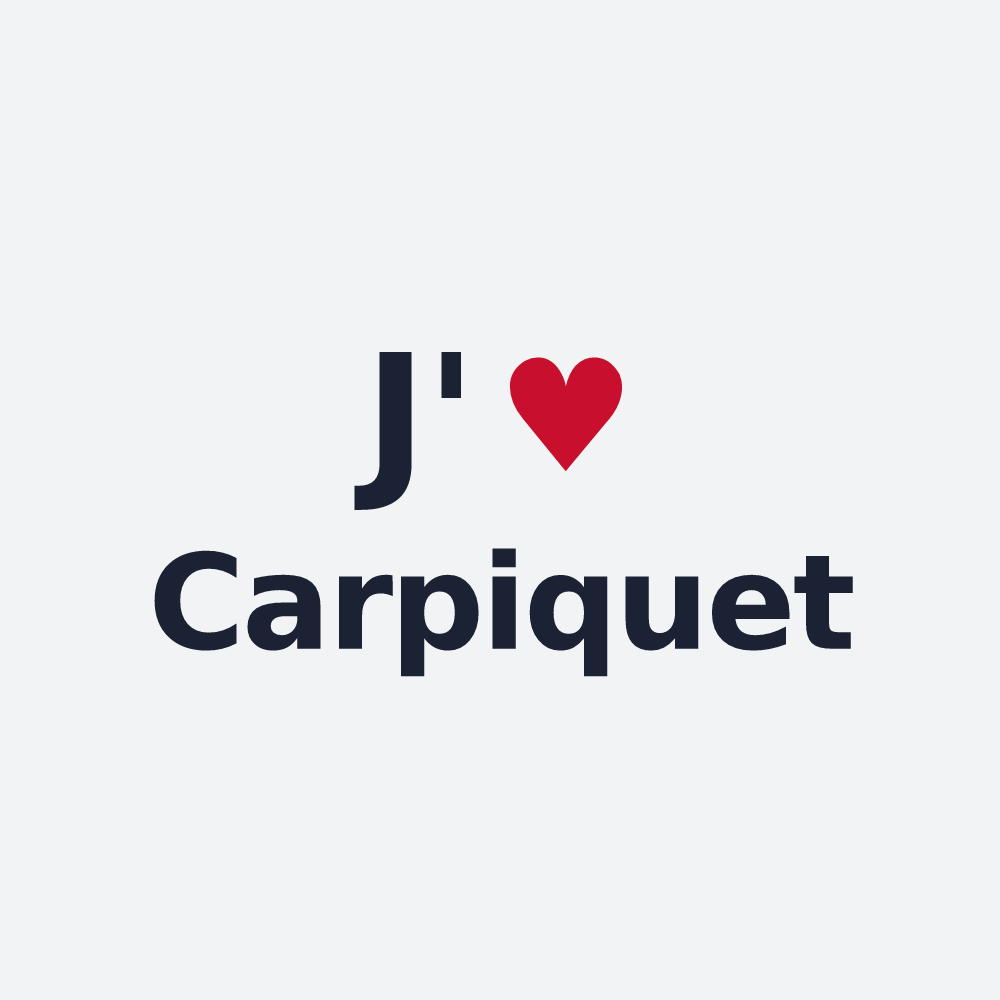 Poster personnalisé Carpiquet — design J'aime Carpiquet