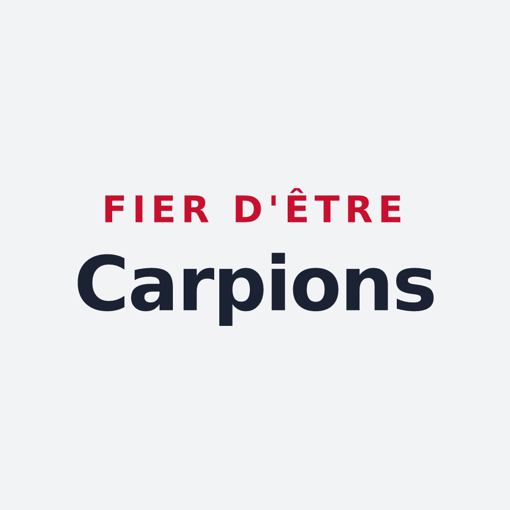 Poster « Fier d'être Carpions » — design pour Carpiquet