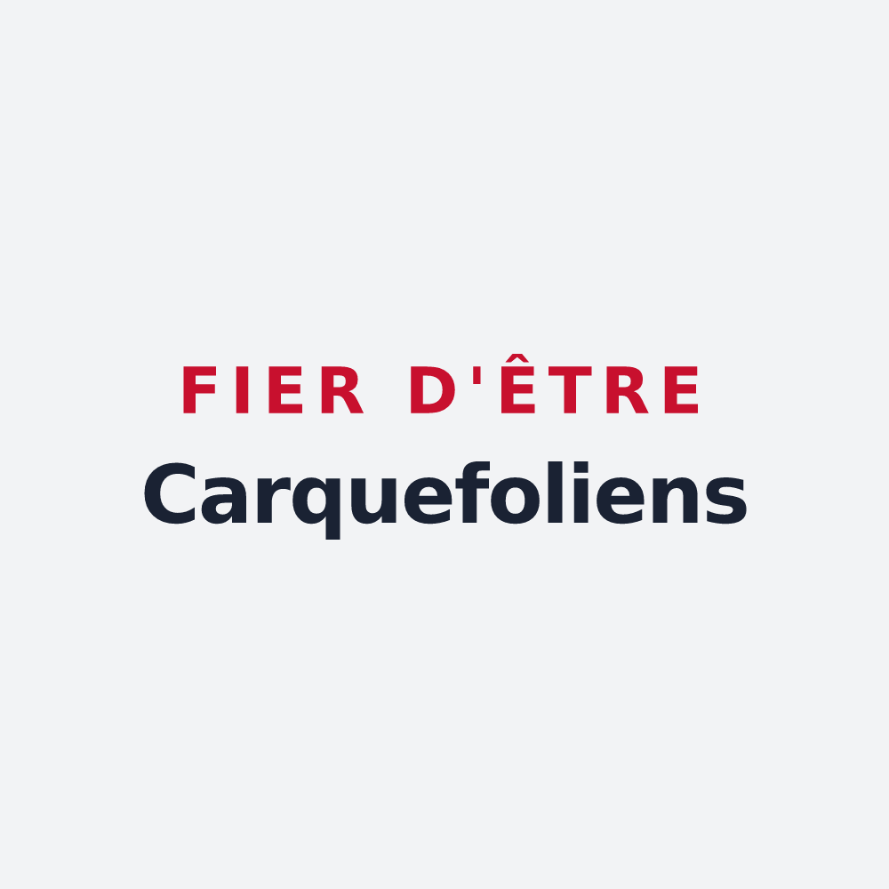 Poster « Fier d'être Carquefoliens » — design pour Carquefou
