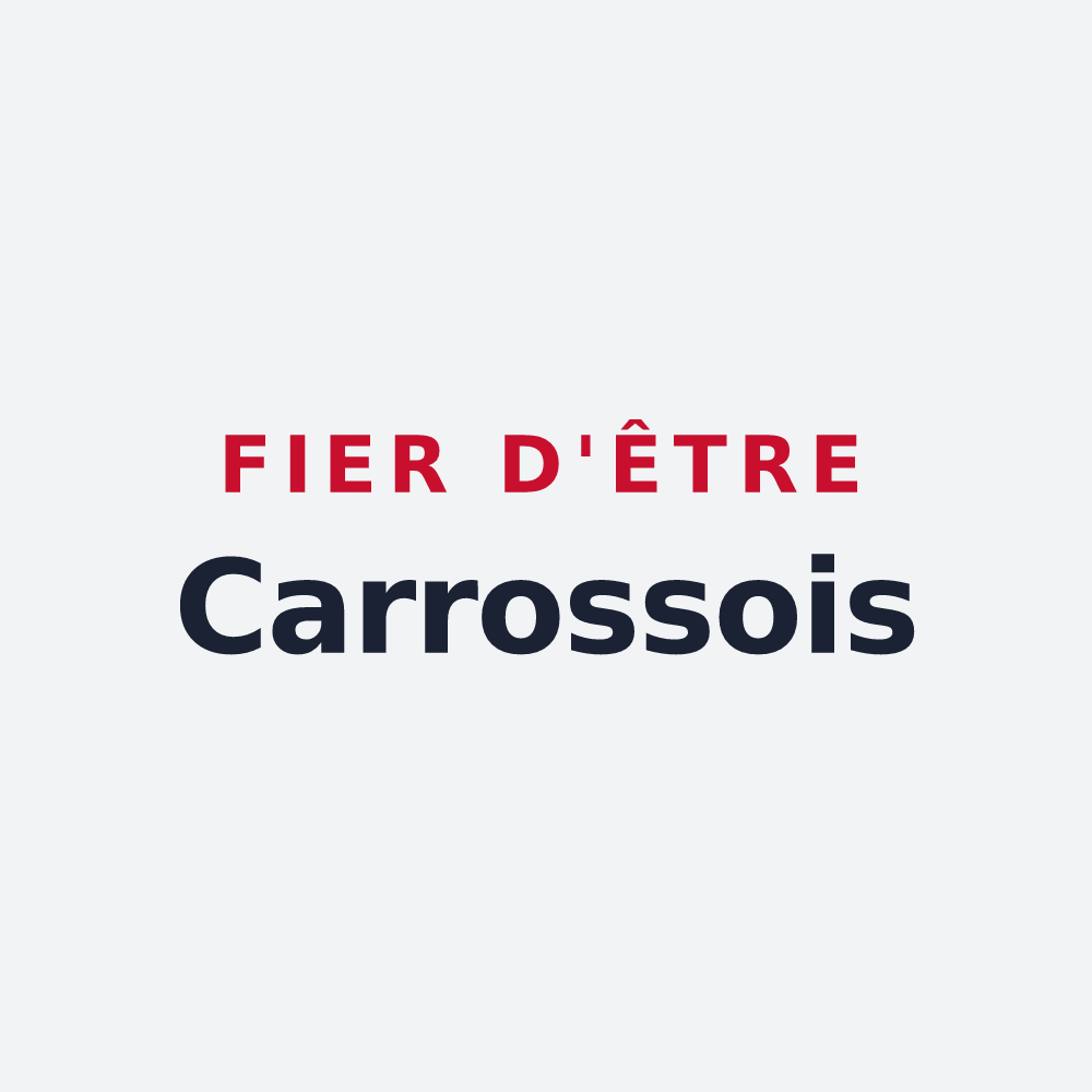 Poster « Fier d'être Carrossois » — design pour Carros