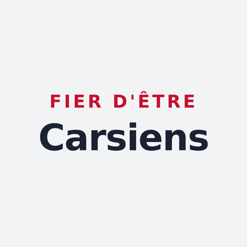 Poster « Fier d'être Carsiens » — design pour Cars