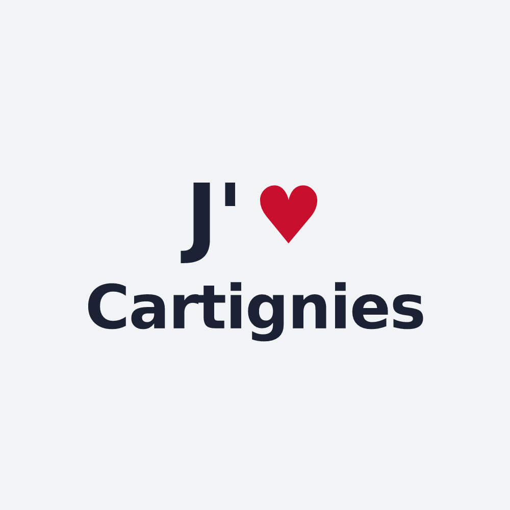 Poster personnalisé Cartignies — design J'aime Cartignies