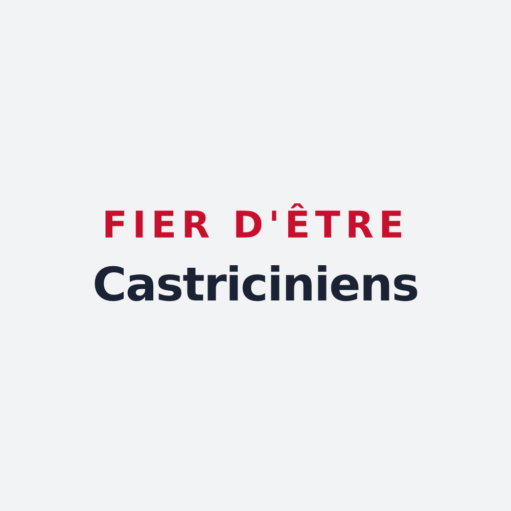 Poster « Fier d'être Castriciniens » — design pour Cartignies
