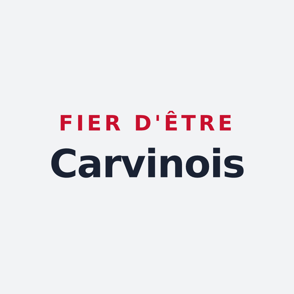 Poster « Fier d'être Carvinois » — design pour Carvin