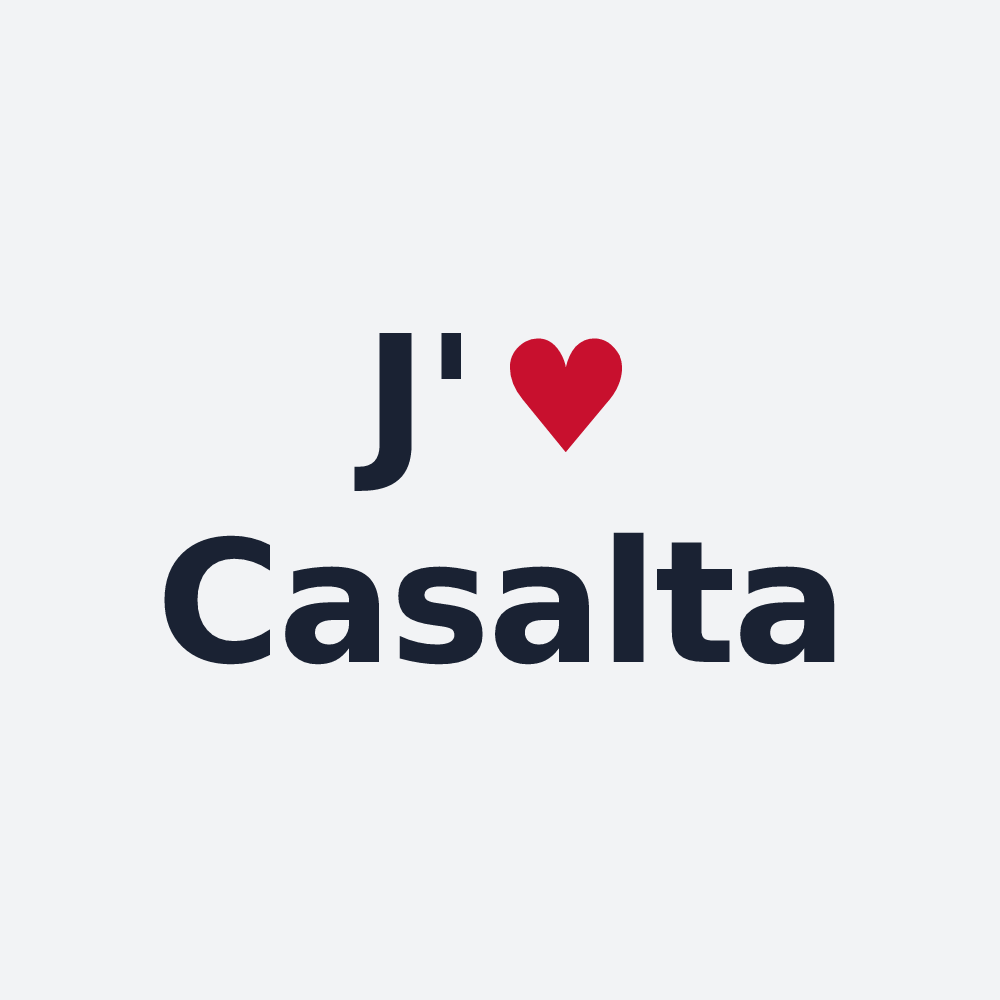 Poster personnalisé Casalta — design J'aime Casalta