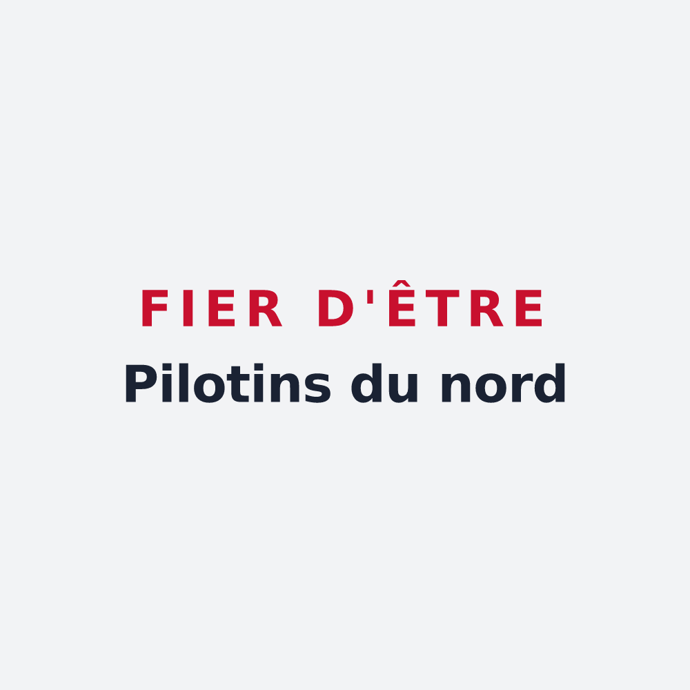 Poster « Fier d'être Pilotins du nord » — design pour Case-Pilote