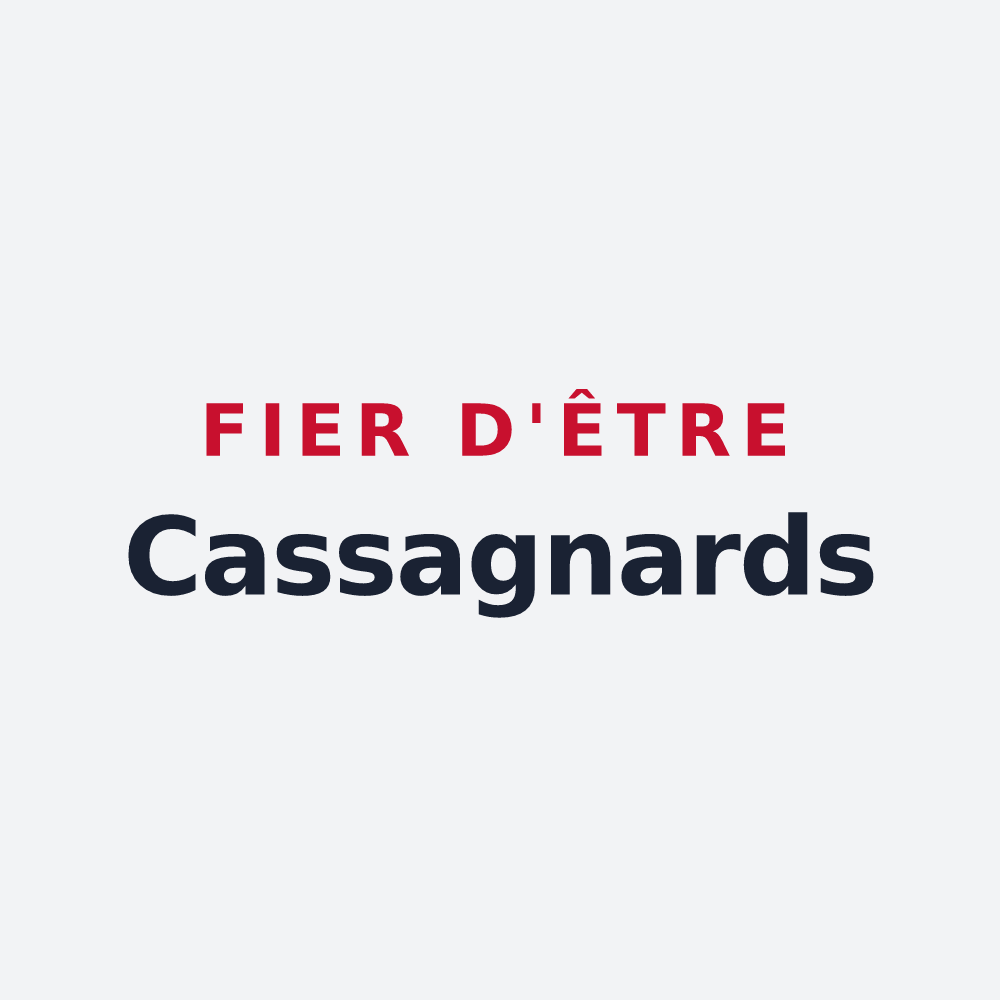 Poster « Fier d'être Cassagnards » — design pour Cassagne