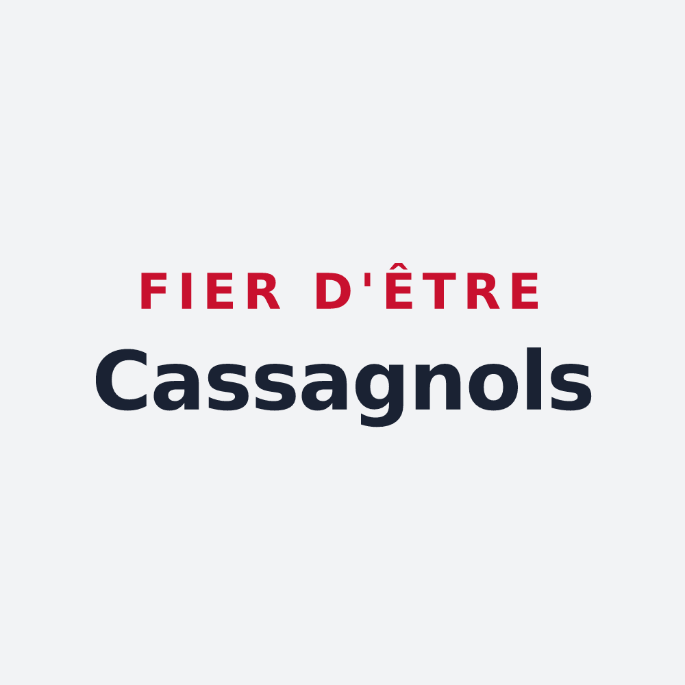 Poster « Fier d'être Cassagnols » — design pour Cassagnes