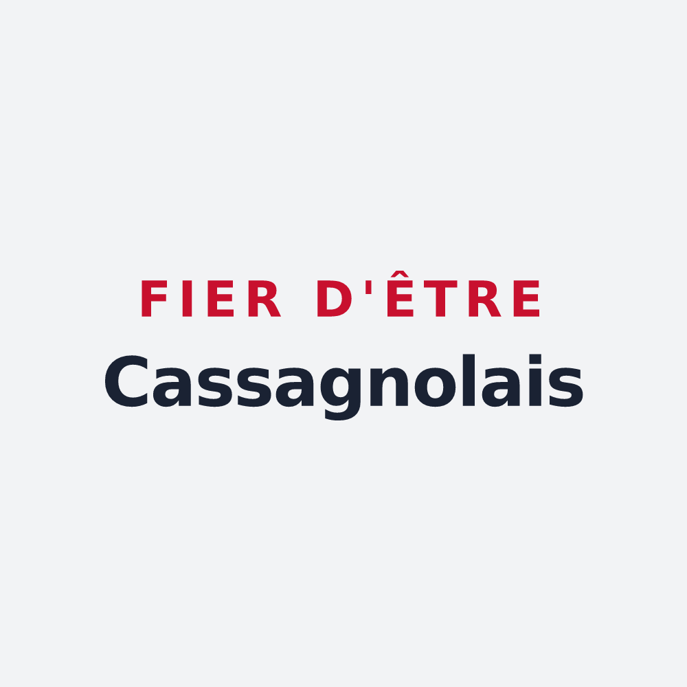 Poster « Fier d'être Cassagnolais » — design pour Cassagnoles