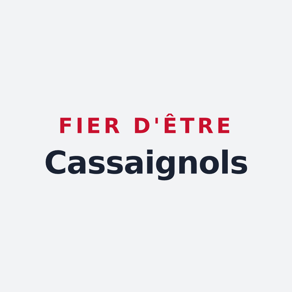 Poster « Fier d'être Cassaignols » — design pour Cassaignes