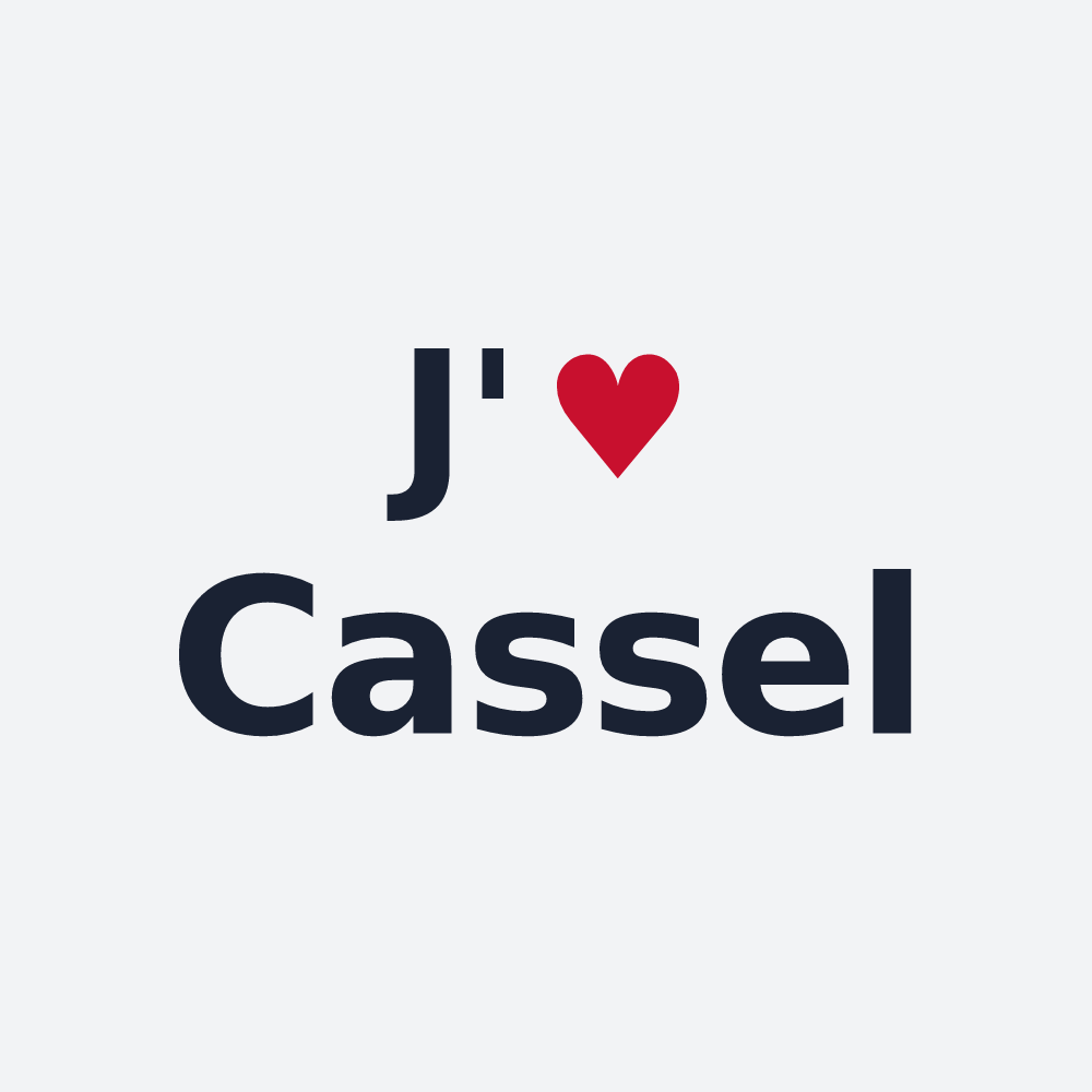Poster personnalisé Cassel — design J'aime Cassel