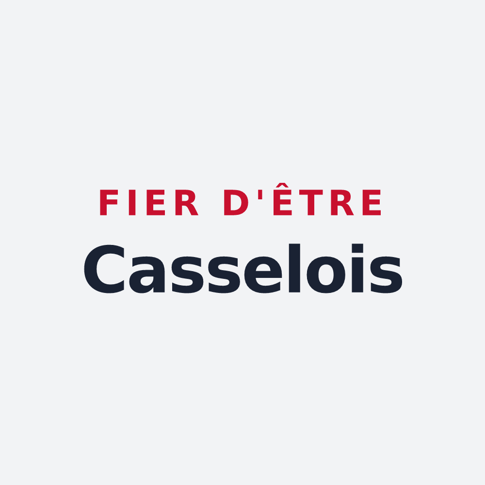 Poster « Fier d'être Casselois » — design pour Cassel