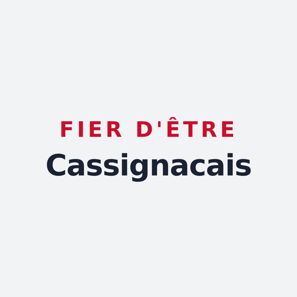 Poster « Fier d'être Cassignacais » — design pour Cassignas