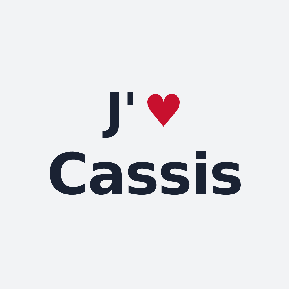 Poster personnalisé Cassis — design J'aime Cassis