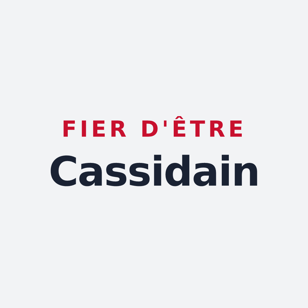 Poster « Fier d'être Cassidain » — design pour Cassis